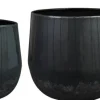 TS bloempot Ninthe grijs D 36 H 31 cm