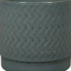 TS bloempot op voet Stien blauw D 16 H 15 cm