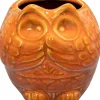 TS bloempot Owl oranje D 9 H 9 cm
