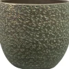 TS bloempot Rinca groen D 15 H 13 cm