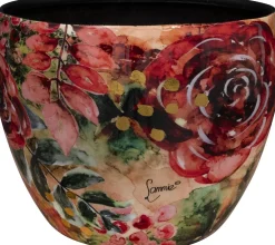 TS bloempot Rose rood D 21 H 16 cm