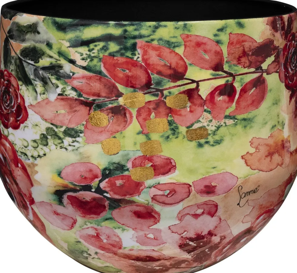TS bloempot Rose rood D 33 H 28 cm