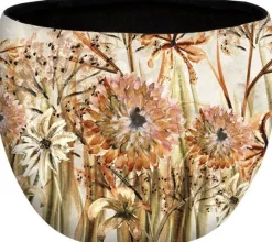 TS bloempot Serenity beige D 15 H 12 cm