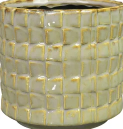 TS bloempot Stian groen D 13 H 12 cm