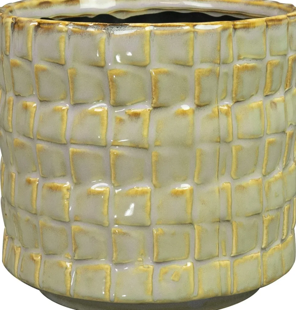 TS bloempot Stian groen D 13 H 12 cm