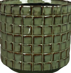 TS bloempot Stian groen D 16 H 15 cm