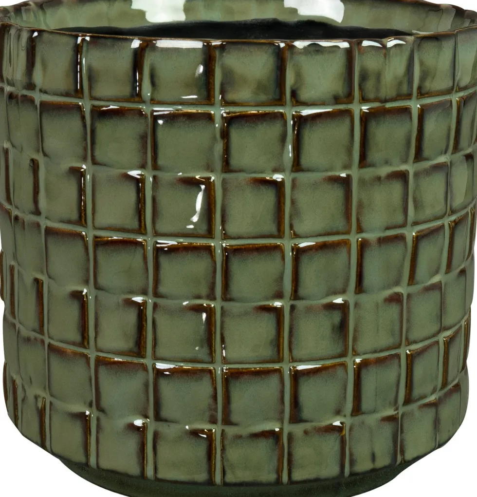 TS bloempot Stian groen D 16 H 15 cm