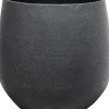 TS bloempot Stijn zwart D 22 H 21 cm