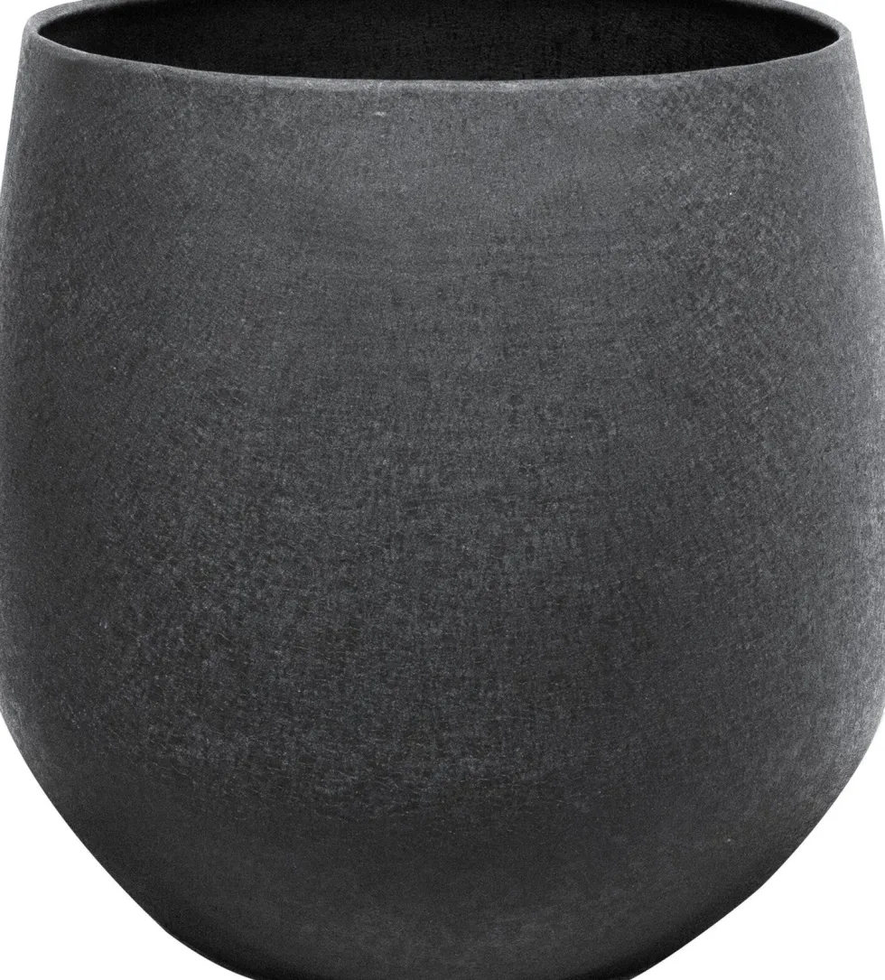 TS bloempot Stijn zwart D 22 H 21 cm