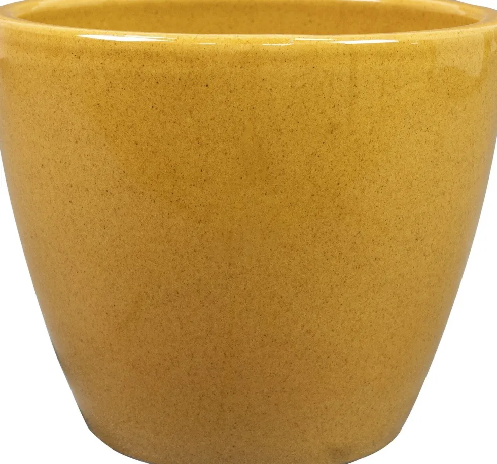 TS bloempot Sven geel D 16 H 13 cm