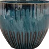 TS Collection bloempot Dyon blauw D 32 H 27 cm