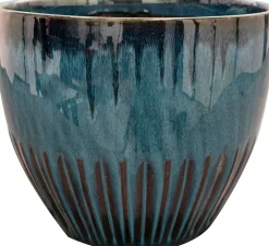 TS Collection bloempot Dyon blauw D 32 H 27 cm