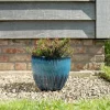 TS Collection bloempot Dyon blauw D 22 H 19 cm