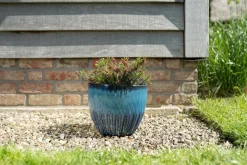 TS Collection bloempot Dyon blauw D 22 H 19 cm