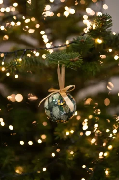 TS kerstbal Designed by Lammie bee groen D 7 H 21 cm 3 stuks