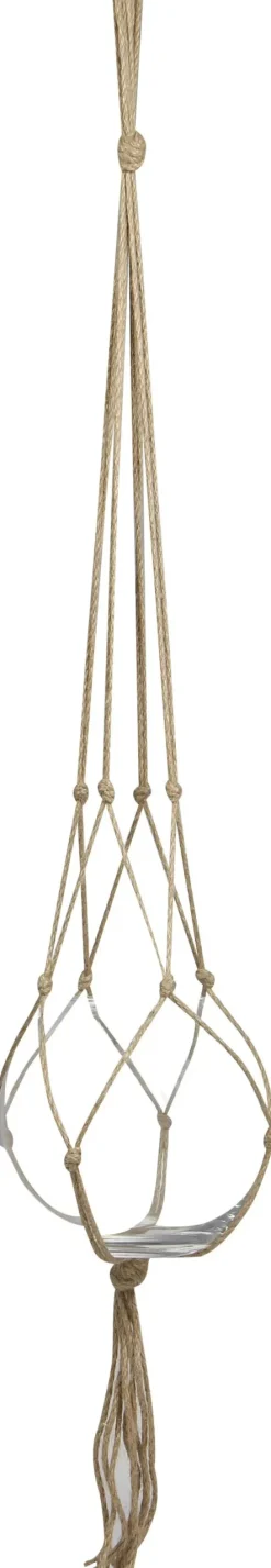 TS plantenhanger Macramé bruin H 120 cm