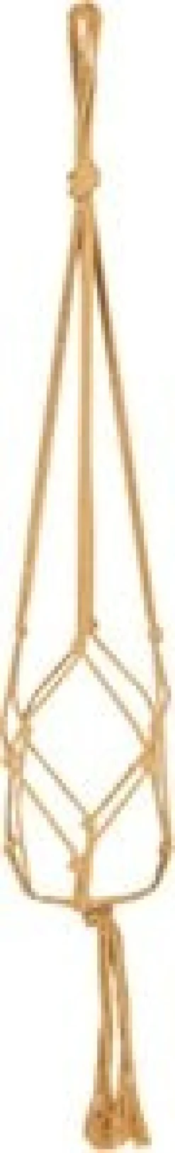 TS plantenhanger macramé geel H 60 cm