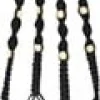 TS plantenhanger macramé zwart H 95 cm