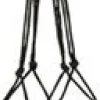 TS plantenhanger macramé zwart H 60 cm