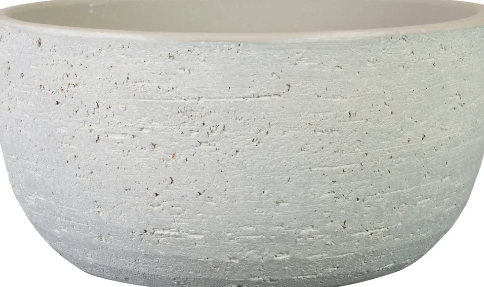 TS plantenschaal Cas grijs D 28 H 13 cm