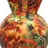 TS tulpenvaas Rose rood / oranje D 24 H 37 cm