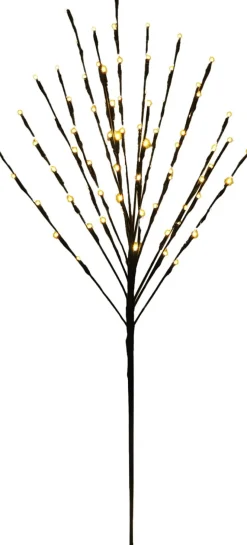 Tuinsteker tak zwart met 80 lampjes warm wit 7,2 x 5,2 x 110 cm