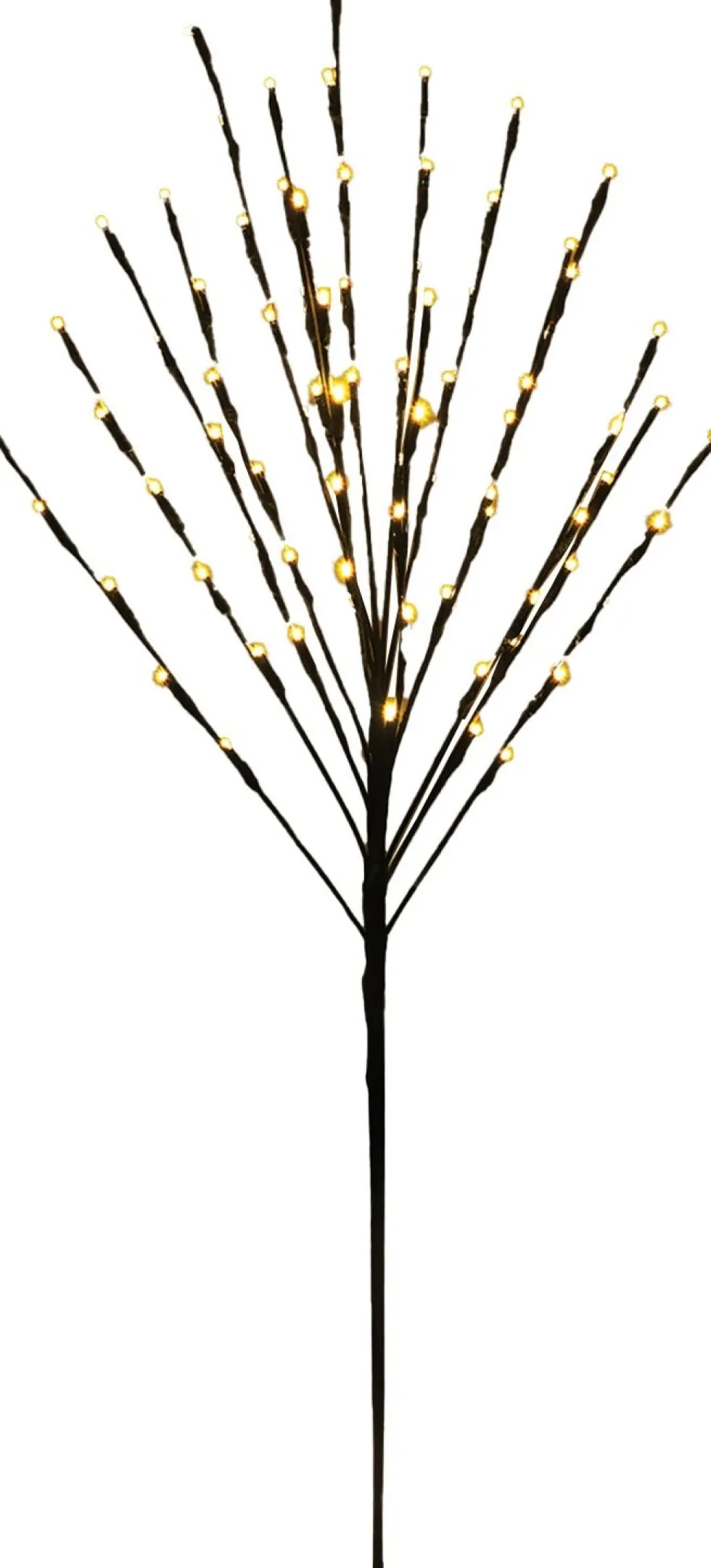 Tuinsteker tak zwart met 80 lampjes warm wit 7,2 x 5,2 x 110 cm
