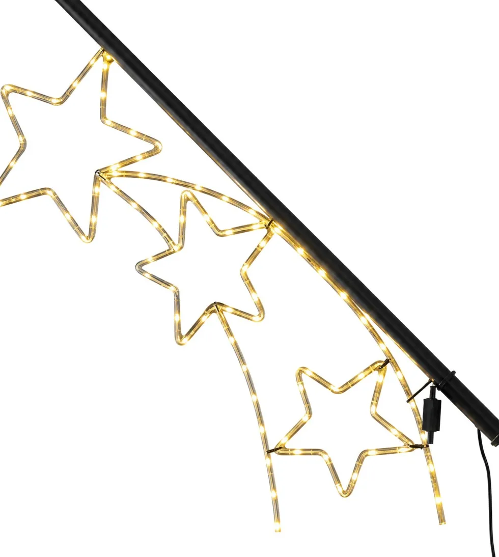 Twinkle Pole vlaggenstokverlichting Falling Stars met verlichting 40 x 110 cm