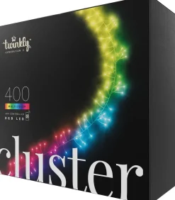 Twinkly clusterverlichting met app met 400 LED lampjes gekleurd 6 m