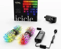 Twinkly ijspegelverlichting met app met 190 LED lampjes gekleurd 5 m