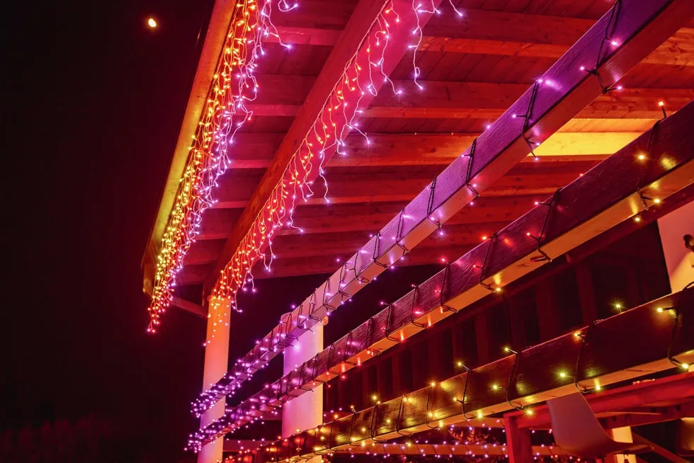 Twinkly ijspegelverlichting met app met 190 LED lampjes gekleurd 5 m