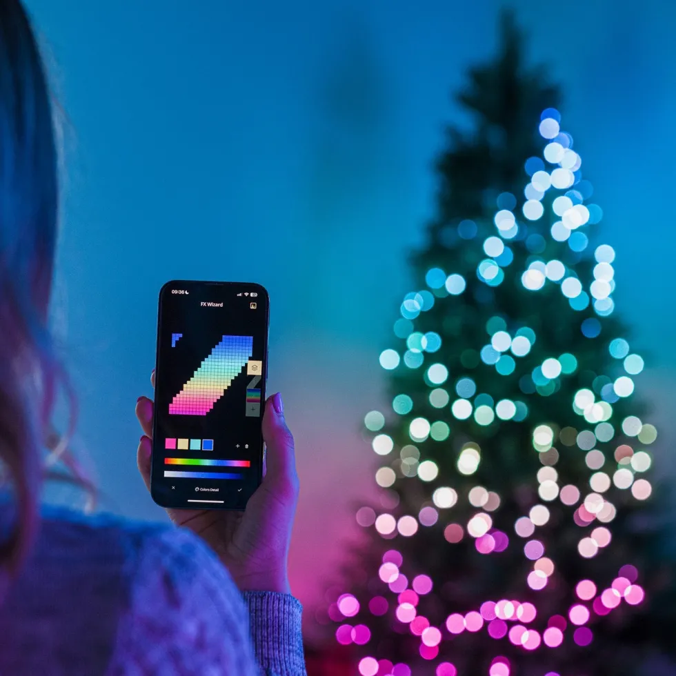 Twinkly kerstverlichting met app Strings met 600 lampjes gekleurd 48 m