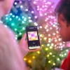 Twinkly kerstverlichting met app Candies parel groen met 200 lampjes gekleurd 12 m