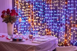 Twinkly lichtgordijn Curtain appgestuurd met 400 lampjes gekleurd 150 x 400 cm
