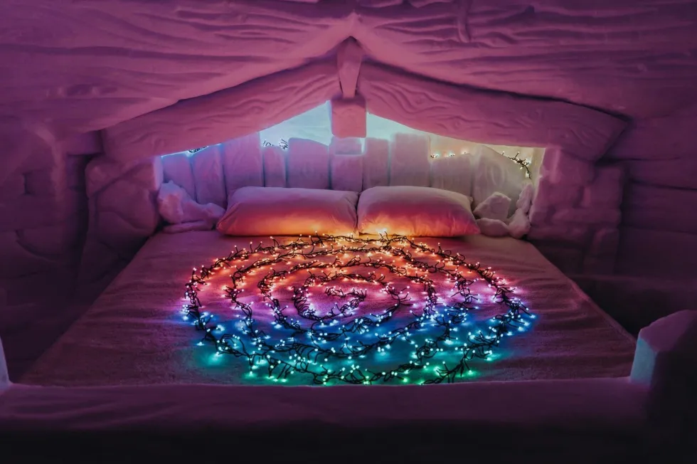 Twinkly miniverlichting Dots appgestuurd transparant met 400 lampjes gekleurd 20 m