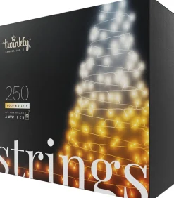 Twinkly miniverlichting met app met 250 LED lampen goud / wit 20 m