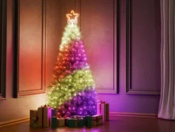 Twinkly piek Tree Topper appgestuurd met verlichting gekleurd 20 x 5 x 26 cm
