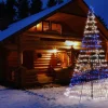 Twinkly vlaggenmast kerstboom Light Tree appgestuurd met 500 lampjes gekleurd D 150 H 300 cm