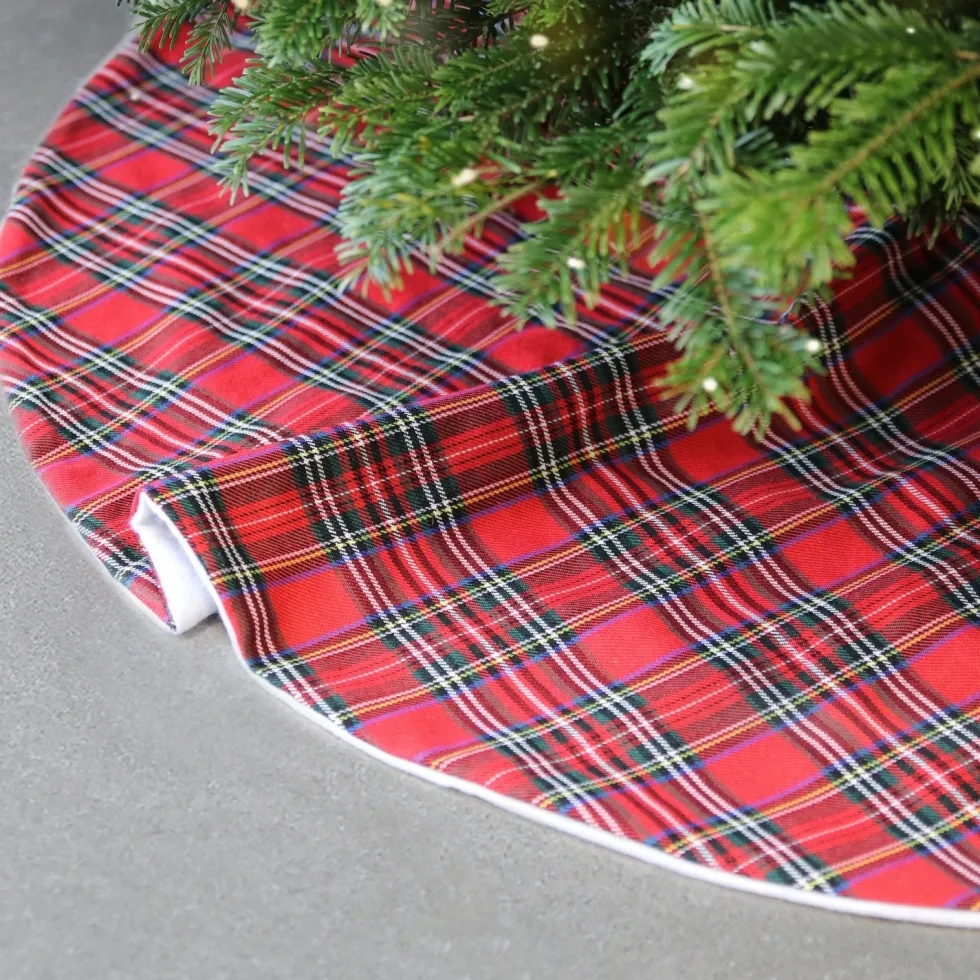 Unique Living kerstboomrok Hakan rood D 90 cm