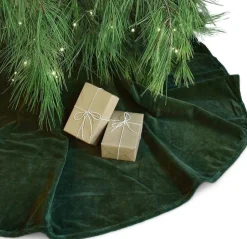 Unique living kerstboomrok Kelsey groen D 120 cm