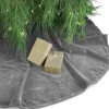 Unique living kerstboomrok Kelsey grijs D 120 cm