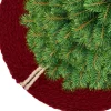 Unique Living kerstboomrok Rosalie rood D 90 cm