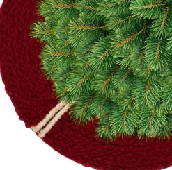 Unique Living kerstboomrok Rosalie rood D 90 cm