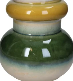 Vaas Artistic Strikes groen / geel / wit D 20 H 48,5 cm