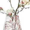 Vaas Bloesem transparant / roze D 22 H 32 cm