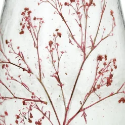 Vaas Bloesem transparant / roze D 22 H 32 cm