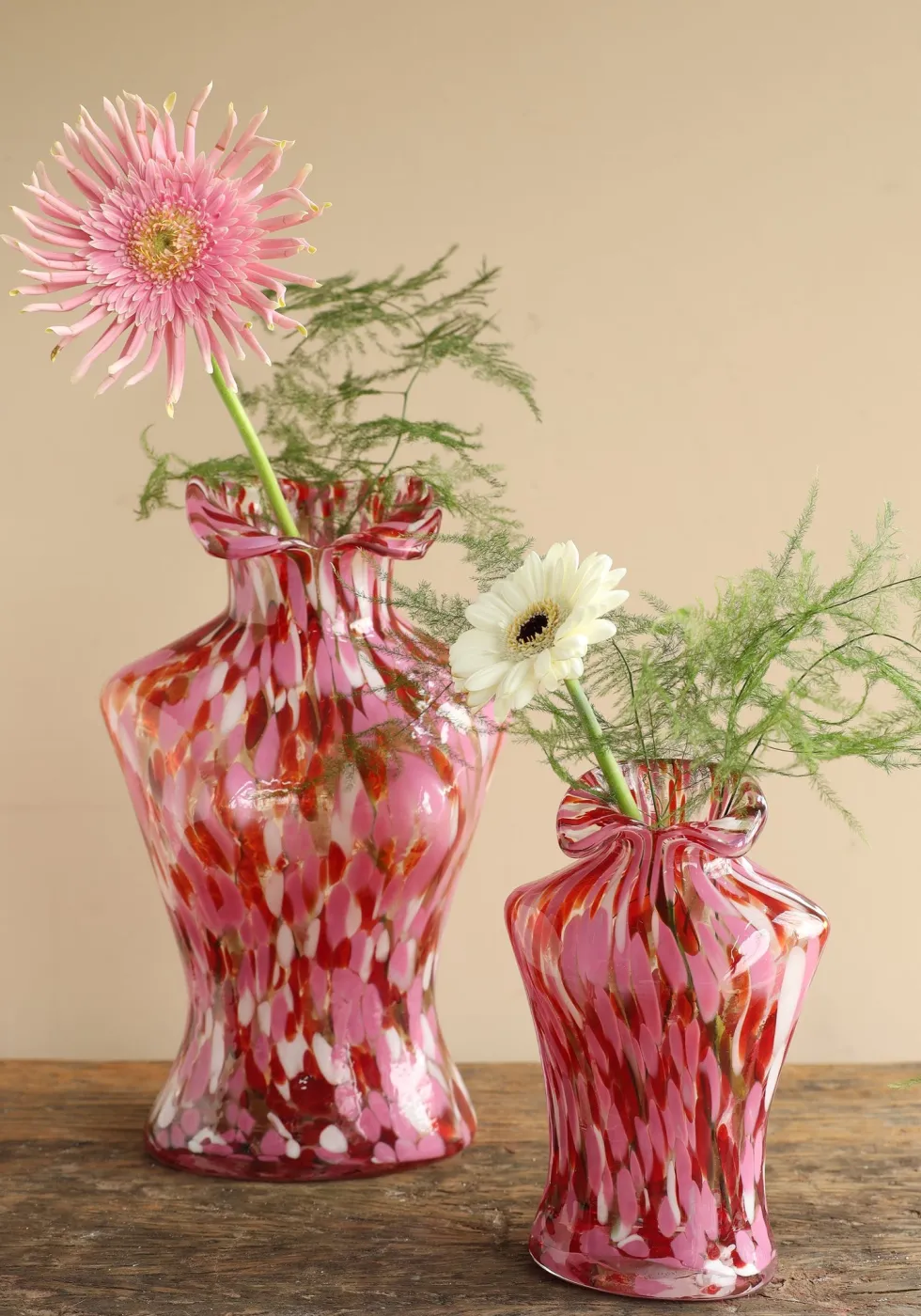 Vaas Bossom donkerroze 12 x 9,5 x 21 cm