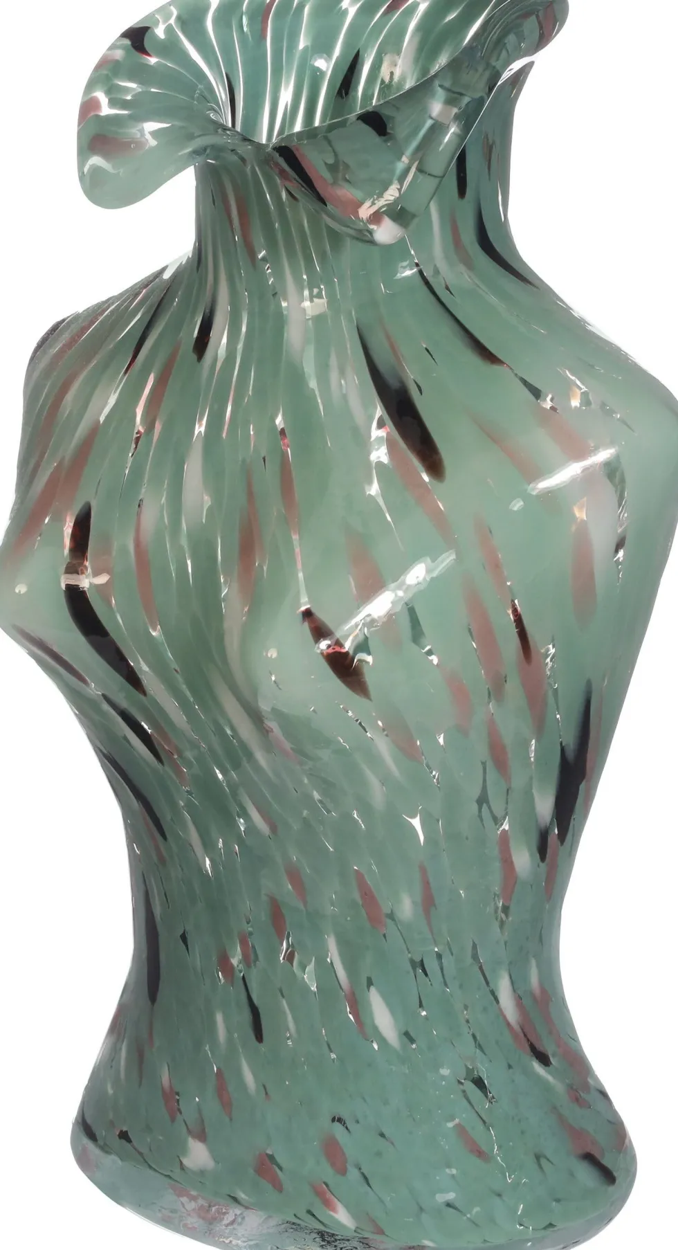 Vaas Bossom groen 12 x 9,5 x 21 cm