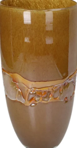 Vaas bruin D 15 H 30,5 cm