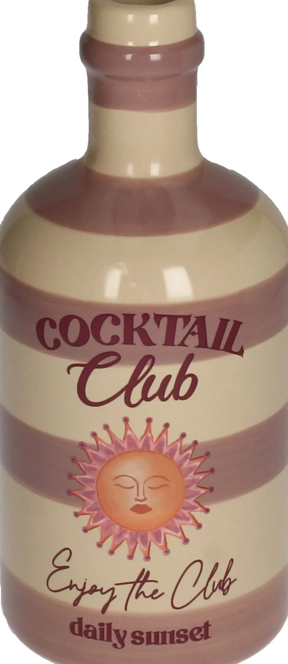Vaas Cheers cocktail club beige / roze D 9,5 H 21 cm